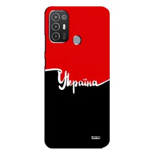 Чехлы УПА (Красно-Чёрный) на TECNO Pop 6 Pro (BE8) (Украина УПА)