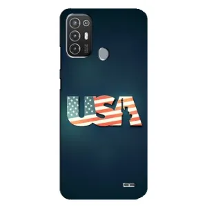 Чохол Прапор USA для TECNO Pop 6 Pro (BE8) (USA)
