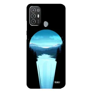 Літній Чохол на TECNO Pop 6 Pro (BE8) (Синій Водоспад)