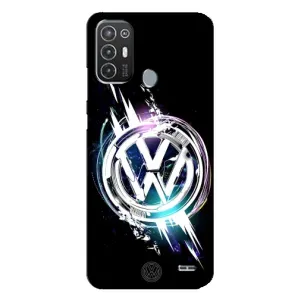 Чохол "Фольксваген" для TECNO Pop 6 Pro (BE8) (Volkswagen на чорному)