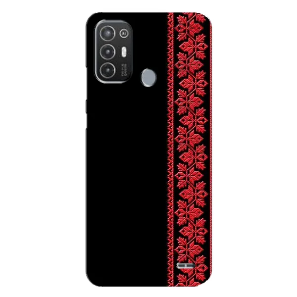 Чехол с рисунком «Вышиванка на черном» для TECNO Pop 6 Pro (BE8) Чехол с рисунком «Вышиванка на черном» для TECNO Pop 6 Pro (BE8)