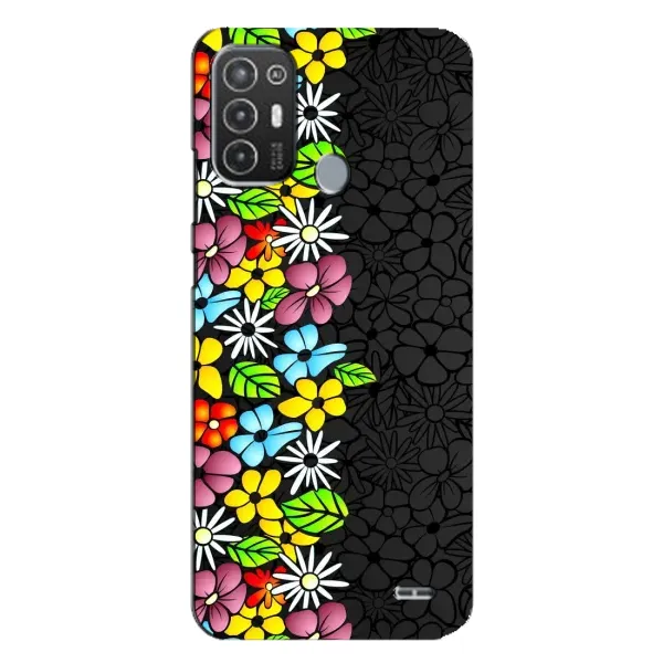 Чехол с рисунком «Яркие цветы на черном» для TECNO Pop 6 Pro (BE8) Чехол с рисунком «Яркие цветы на черном» для TECNO Pop 6 Pro (BE8)