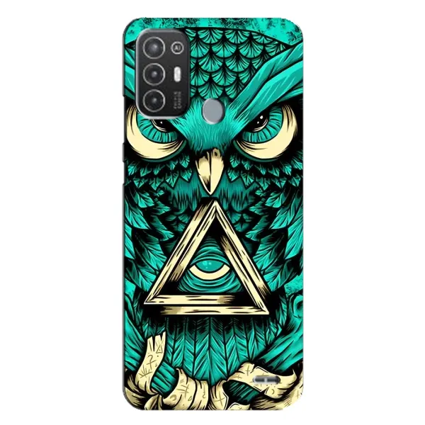 Чехол с рисунком «Зеленая сова» для TECNO Pop 6 Pro (BE8) Чехол с рисунком «Зеленая сова» для TECNO Pop 6 Pro (BE8)