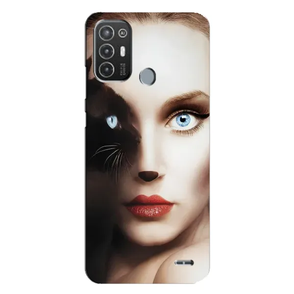Чехол с рисунком «Женщина кошка» для TECNO Pop 6 Pro (BE8) Чехол с рисунком «Женщина кошка» для TECNO Pop 6 Pro (BE8)