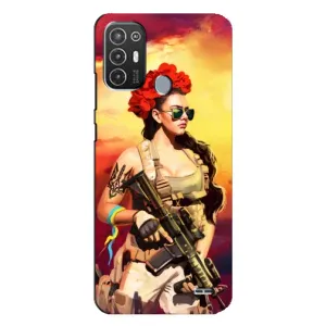 ЗСУ Чехлы (TPU) для TECNO Pop 6 Pro (BE8) (Женщина солдат)