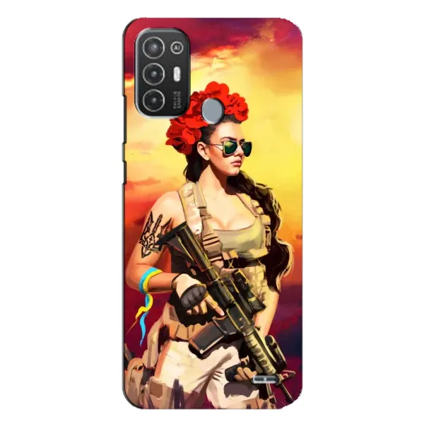 Чехол с рисунком «Женщина солдат» для TECNO Pop 6 Pro (BE8) Чехол с рисунком «Женщина солдат» для TECNO Pop 6 Pro (BE8)
