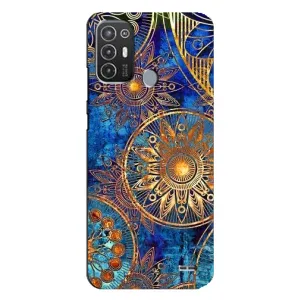 Чохли з сенсом на TECNO Pop 6 Pro (BE8) (Золоті узори)