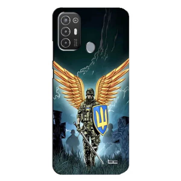 Чохол з малюнком «ЗСУ з крильми» для TECNO Pop 6 Pro (BE8)
