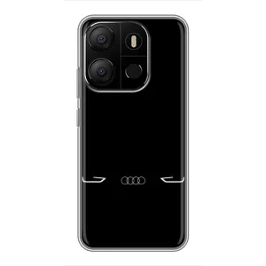 Силіконовий бампер з картинкою машини на Tecno Pop 7 Pro (Сілует Audi)