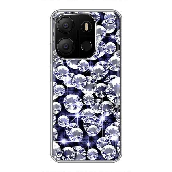 Чехол с рисунком «Бриллианты» для TECNO Pop 7 Pro Чехол с рисунком «Бриллианты» для TECNO Pop 7 Pro