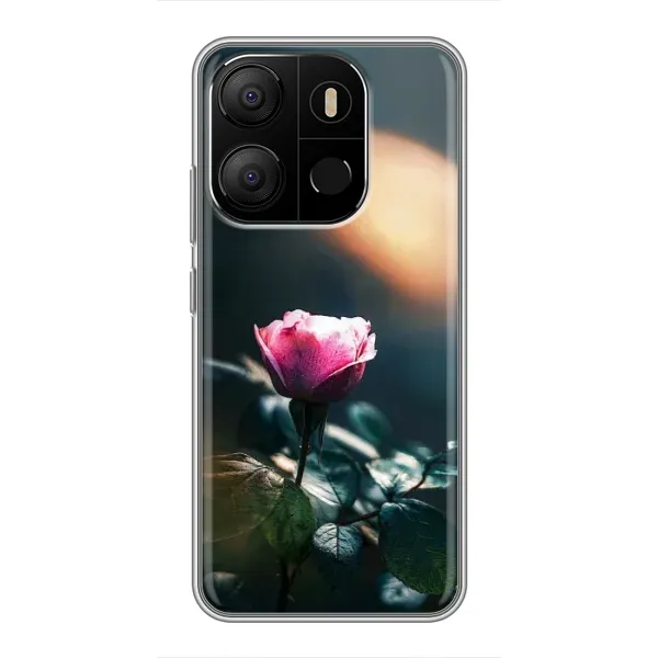 Чехол с рисунком «Цветок ночной» для TECNO Pop 7 Pro Чехол с рисунком «Цветок ночной» для TECNO Pop 7 Pro