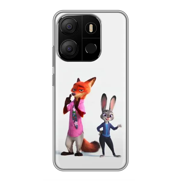 Чехол с рисунком «Джуди и Ник» для TECNO Pop 7 Pro Чехол с рисунком «Джуди и Ник» для TECNO Pop 7 Pro