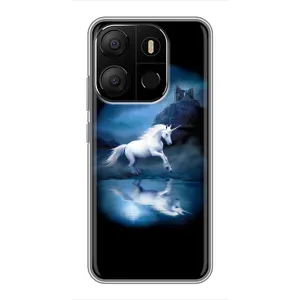 Чехол Unicorn на Tecno Pop 7 Pro (Единорог)
