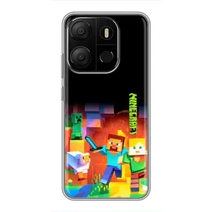 Чохли для Tecno Pop 7 Pro (Персонажі МайнКрафт) (Герой Майнкрафт)