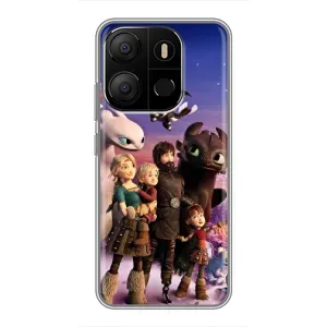 Чехол дракон Беззубик для Tecno Pop 7 Pro (Герои дракона)