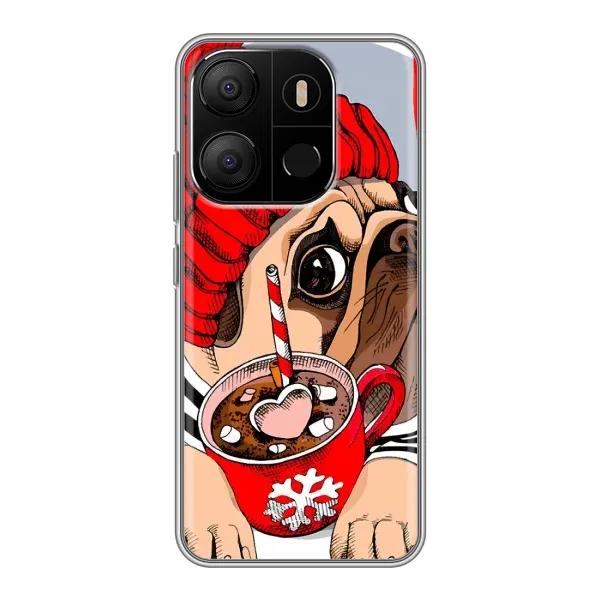 Чехол с рисунком «Грустная собака» для TECNO Pop 7 Pro Чехол с рисунком «Грустная собака» для TECNO Pop 7 Pro