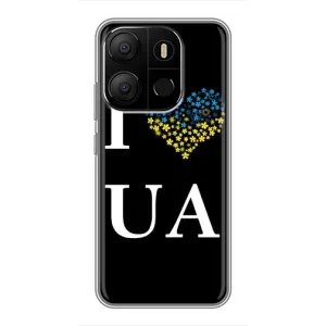 Силиконовый Чехол на Tecno Pop 7 Pro (Я-Украина) (I Love UA)