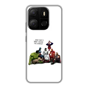Чехлы для Tecno Pop 7 Pro (Для Христиан) (Иисус супергерой)