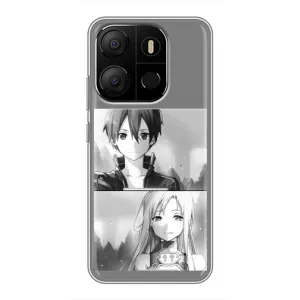 Чохли з героями АНИМЕ на Tecno Pop 7 Pro (Кіріто-Асуна)