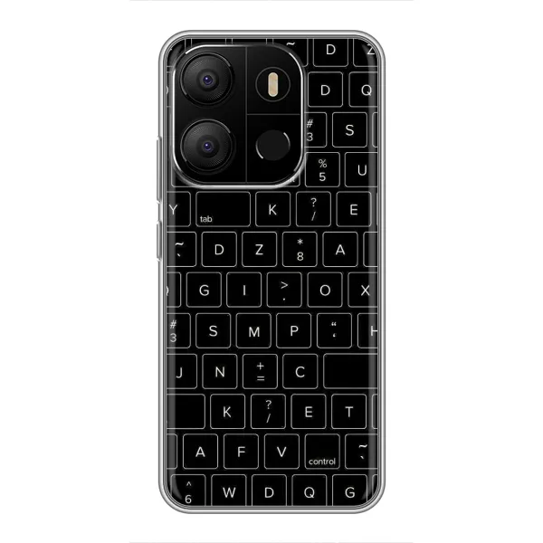 Чехол с рисунком «Клавиатура» для TECNO Pop 7 Pro Чехол с рисунком «Клавиатура» для TECNO Pop 7 Pro