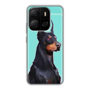 Чохол ДОБЕРМАН для Tecno Pop 7 Pro (Король доберман)