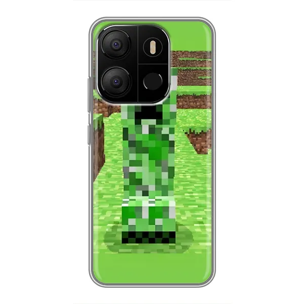 Чехол с рисунком «Крипер 2» для TECNO Pop 7 Pro Чехол с рисунком «Крипер 2» для TECNO Pop 7 Pro