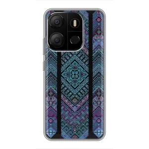 Силіконовый Чохол на Tecno Pop 7 Pro (Крутий орнамент)