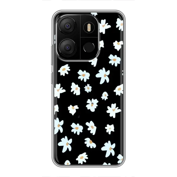 Чехол с рисунком «Маленькие ромашки» для TECNO Pop 7 Pro Чехол с рисунком «Маленькие ромашки» для TECNO Pop 7 Pro