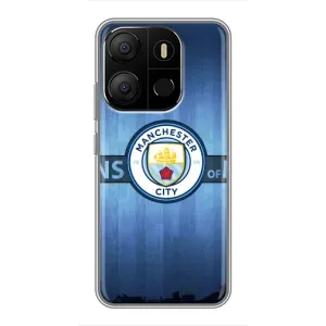 Силиконовые Чехлы принт Футбол на Tecno Pop 7 Pro (ManCity)