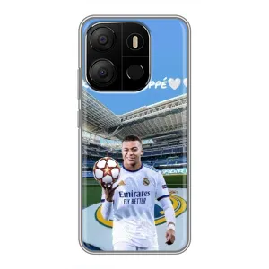 Чехол (TPU) с Футболистом на Tecno Pop 7 Pro (Mbappe Real)