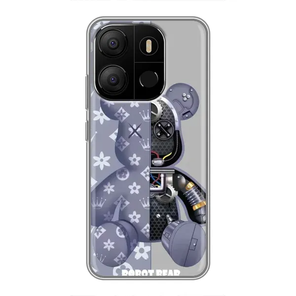 Чехол с рисунком «Медведь Louis Vuitton» для TECNO Pop 7 Pro