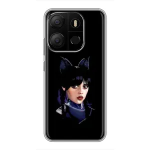 Чехлы с принтом Уэнсдей на Tecno Pop 7 Pro (Милая Уэнсдей)
