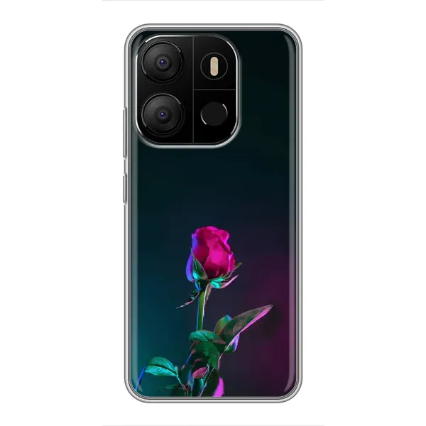 Чехол с рисунком «Ночная роза» для TECNO Pop 7 Pro Чехол с рисунком «Ночная роза» для TECNO Pop 7 Pro