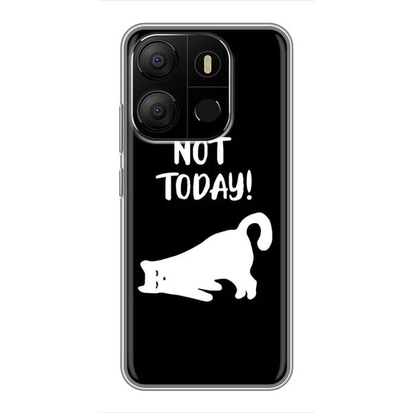 Чехол с рисунком «Not Today» для TECNO Pop 7 Pro Чехол с рисунком «Not Today» для TECNO Pop 7 Pro