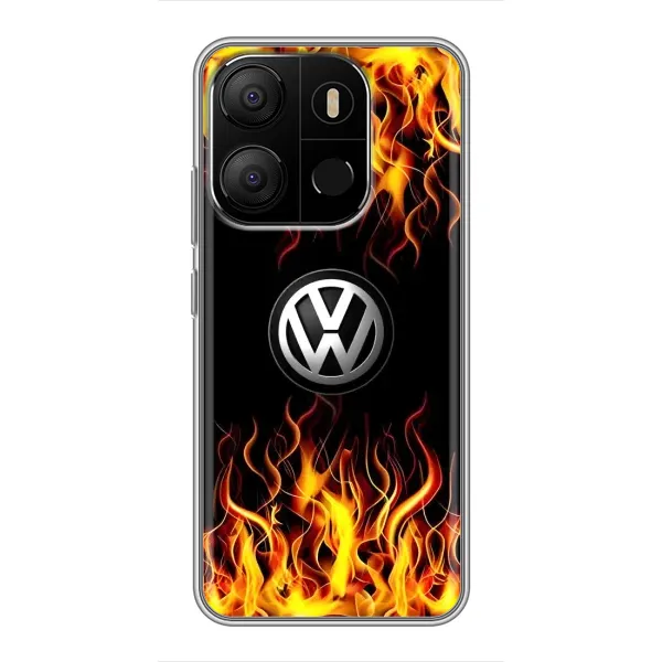 Чехол с рисунком «Огненный Лого» для TECNO Pop 7 Pro Чехол с рисунком «Огненный Лого» для TECNO Pop 7 Pro