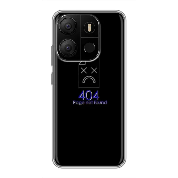 Чехол с рисунком «Ошибка 404» для TECNO Pop 7 Pro Чехол с рисунком «Ошибка 404» для TECNO Pop 7 Pro