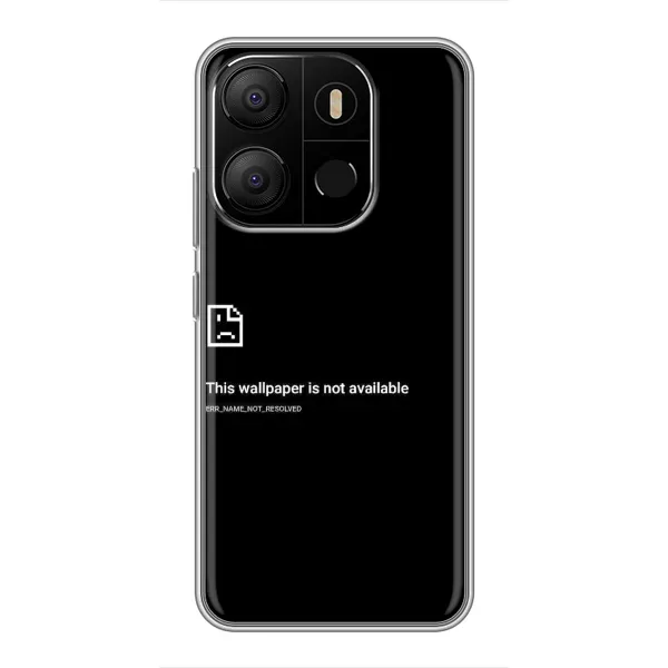 Чехол с рисунком «Ошибка» для TECNO Pop 7 Pro Чехол с рисунком «Ошибка» для TECNO Pop 7 Pro