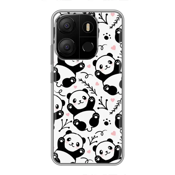 Чехол с рисунком «Пандочки» для TECNO Pop 7 Pro Чехол с рисунком «Пандочки» для TECNO Pop 7 Pro