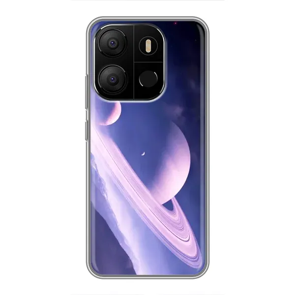 Чехол с рисунком «Планета в космосе» для TECNO Pop 7 Pro