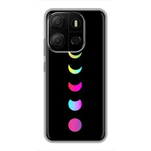 Чехол (ТПУ) с планетами на Tecno Pop 7 Pro (Полнолуние)