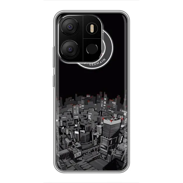Чехол с рисунком «PSG» для TECNO Pop 7 Pro Чехол с рисунком «PSG» для TECNO Pop 7 Pro