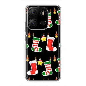 Силіконовий бампер на різдво для Tecno Pop 7 Pro (Різдвяні подарунки)