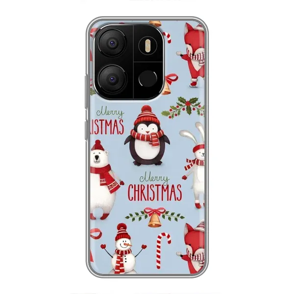 Чехол с рисунком «Рождественский» для TECNO Pop 7 Pro Чехол с рисунком «Рождественский» для TECNO Pop 7 Pro