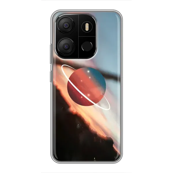 Чехол с рисунком «Сатурн» для TECNO Pop 7 Pro Чехол с рисунком «Сатурн» для TECNO Pop 7 Pro