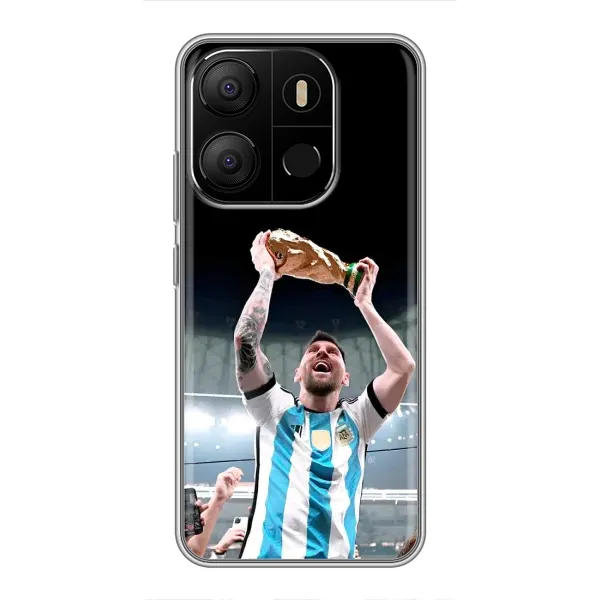 Чехол с рисунком «Счастливый Месси» для TECNO Pop 7 Pro Чехол с рисунком «Счастливый Месси» для TECNO Pop 7 Pro