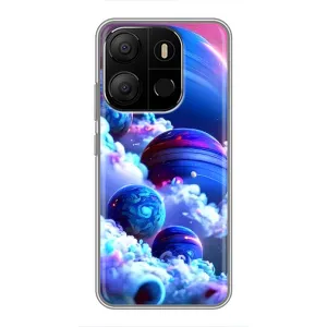 Чохли КОСМОС  на Tecno Pop 7 Pro (Сині планети)