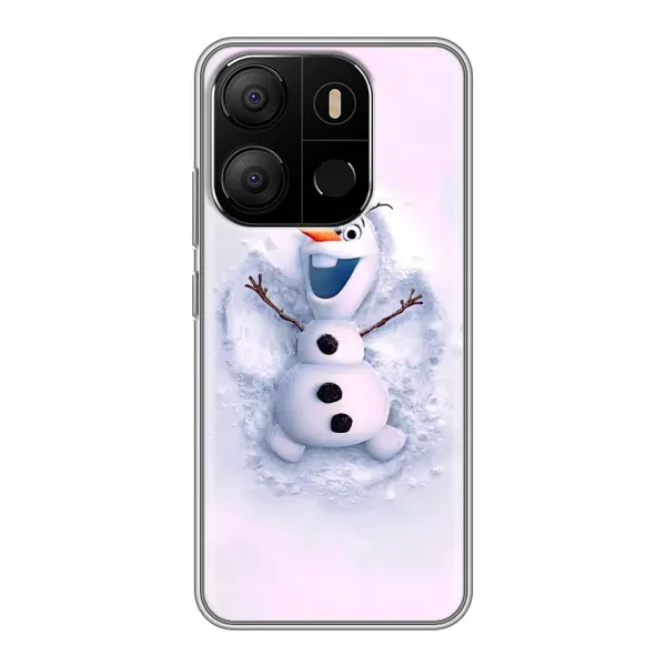 Чехол с рисунком «Снеговик Олов» для TECNO Pop 7 Pro Чехол с рисунком «Снеговик Олов» для TECNO Pop 7 Pro