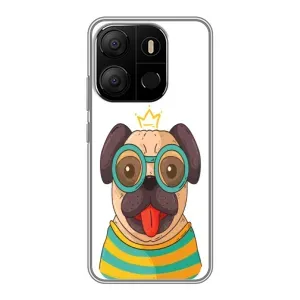 Бампер для Tecno Pop 7 Pro з картинкою "Песики" (Собака Король)