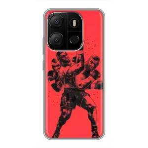 Чехлы с принтом Спортивная тематика для Tecno Pop 7 Pro (Тайсон Бокс)