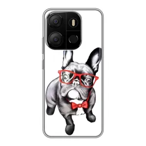 Бампер для Tecno Pop 7 Pro з картинкою "Песики" (В окулярах)